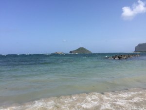 A view of one of the Pitons